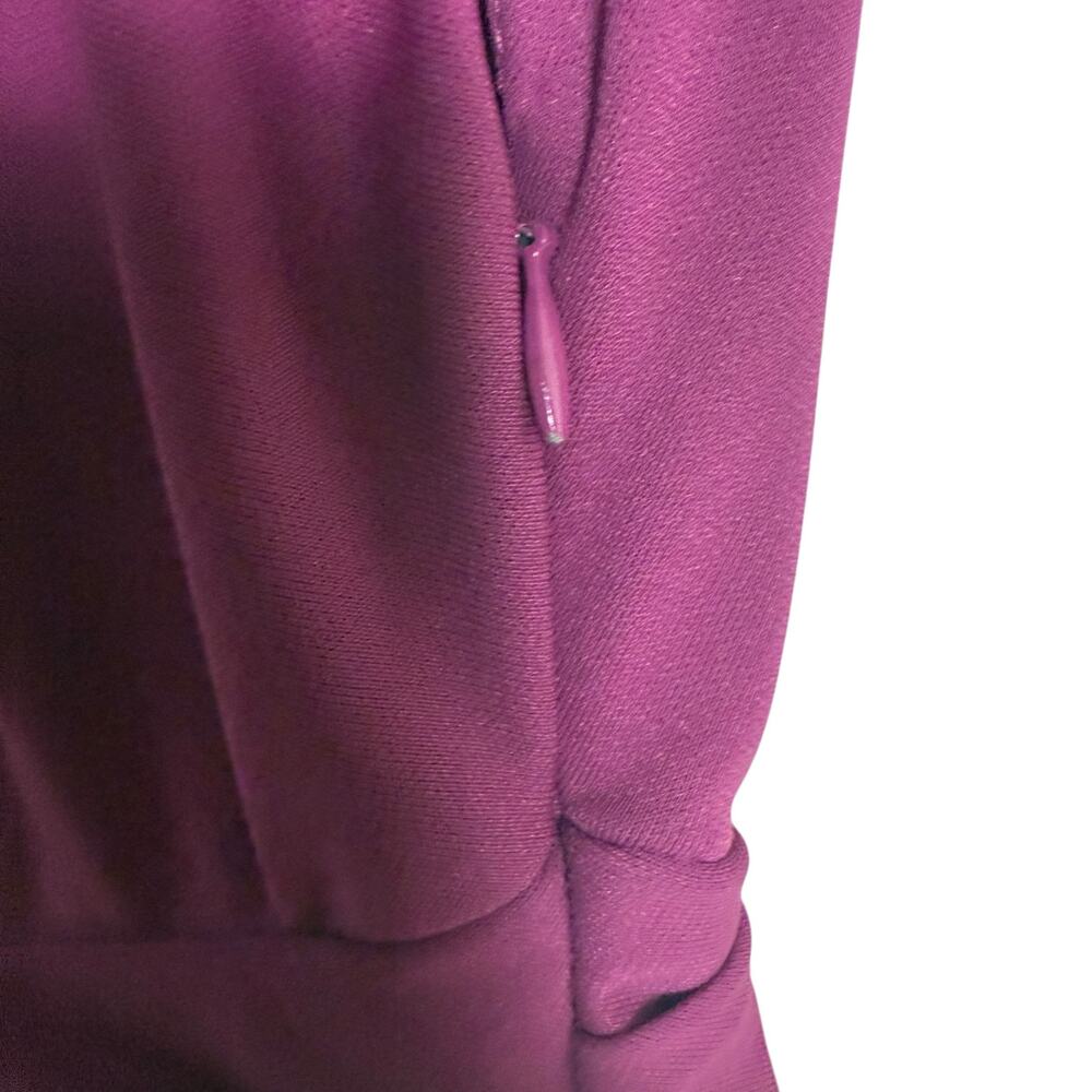 Tanya Taylor Nami Purple Asymmetric Boat Neck Draped Cap Sleeve Gown Size 2 - Picture 11 of 16